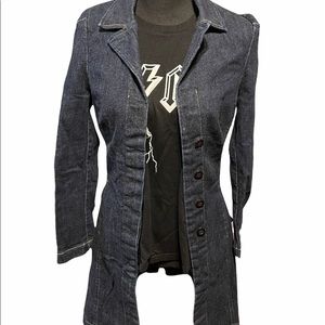 Vintage Y2K denim bebe trench!